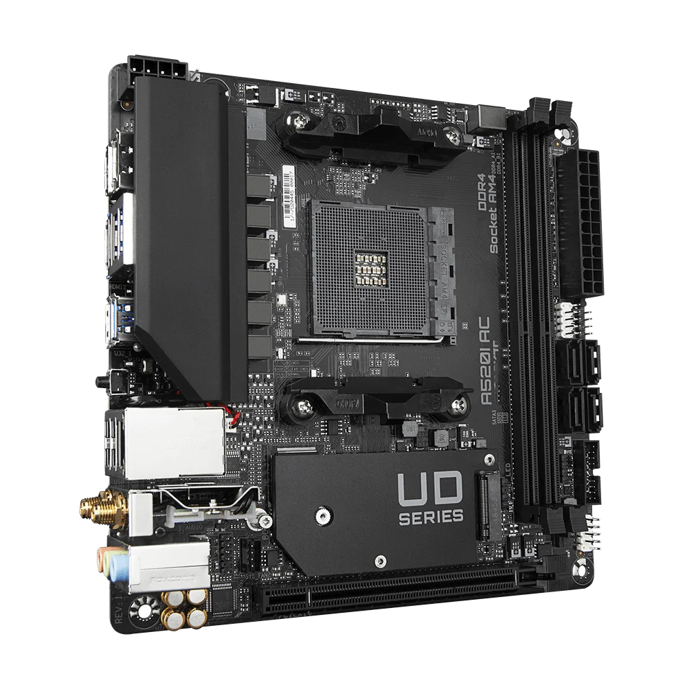 Gigabyte A520I AC Mini ITX PC Motherboard - 64 GB DDR4