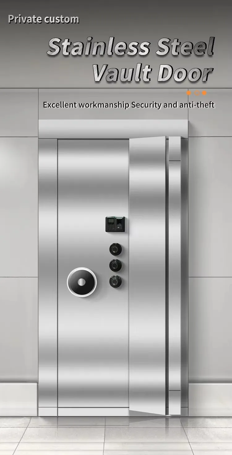 CEQSAFE Customize Solid Steel Security Stainless Steel Strong Money Vault Safe Bank Room supplier