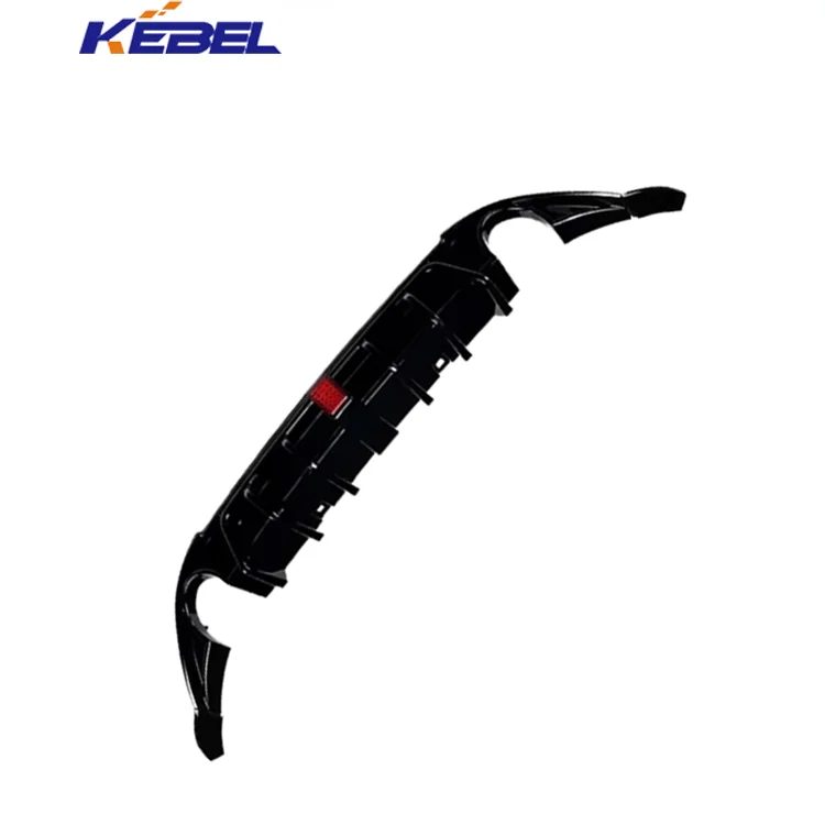 product kebel new black rear diffuser spoiler splitter 2012 2017 vw golf mk7 gti gtd rear bumper guard cover lip body kit compatible-7