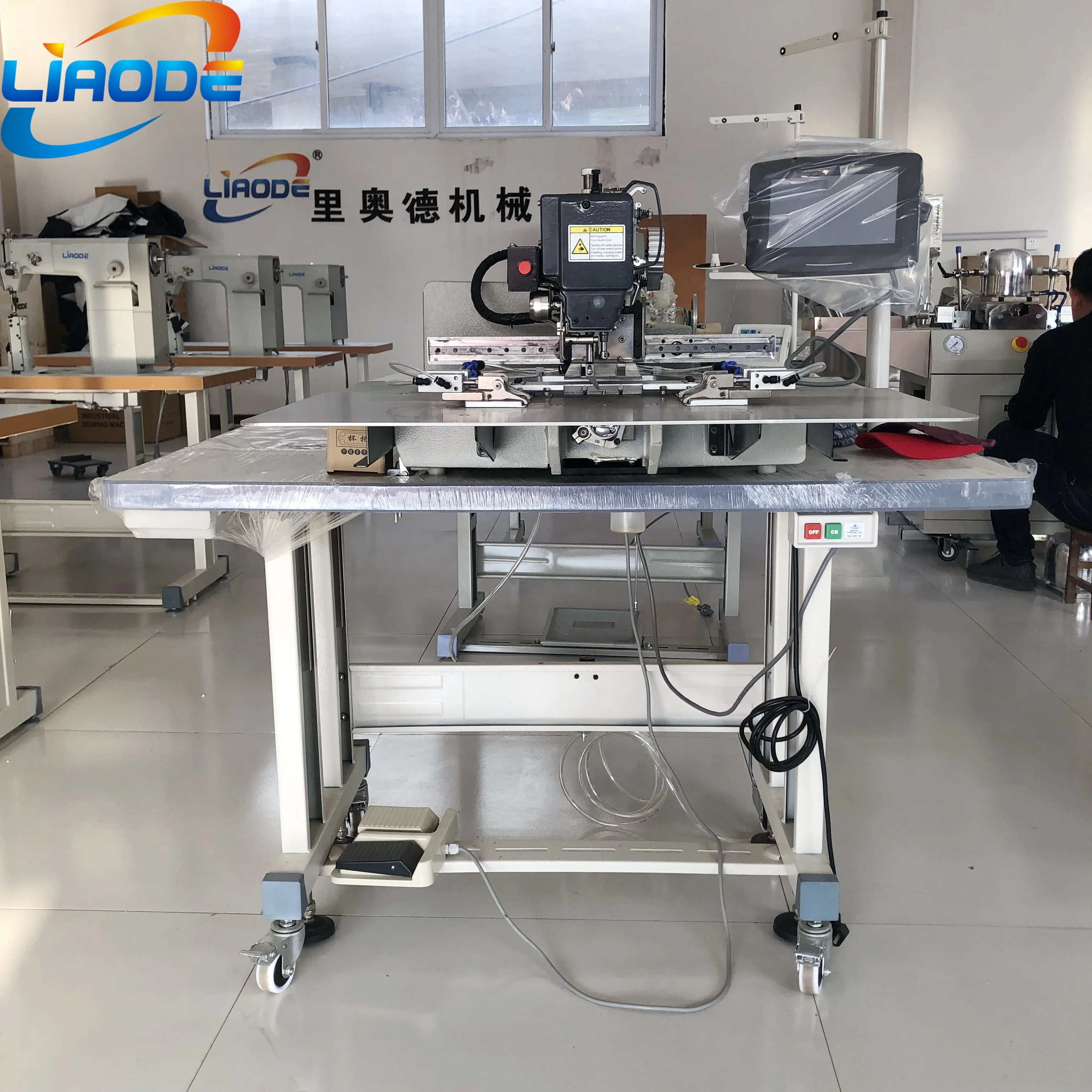 Automatic Cap Visor Stitching Machine Visor Sewing Machine