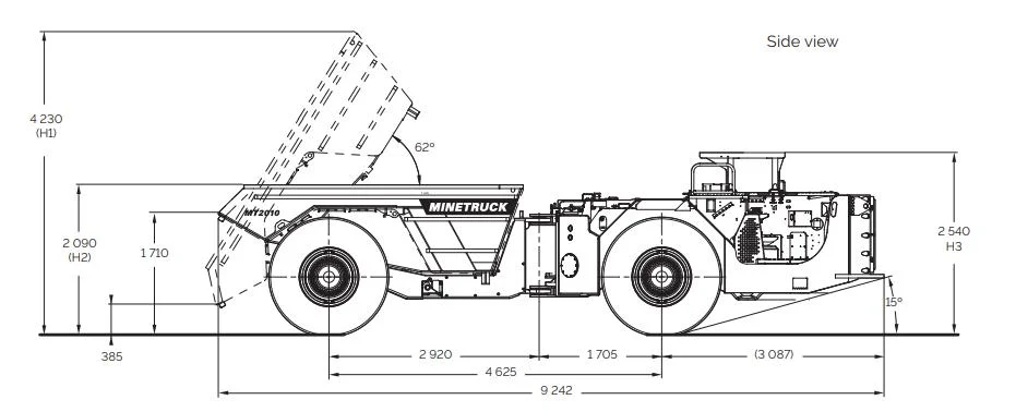 product kapuro tu 20 hot selling 4x4 diesel underground truck hydraulic 20t with pump motor bearing for mining use-16