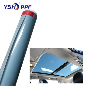 Explosion proof heat insulation film TPU Sunroof blue car skylight roof protection film car skylight ice armor