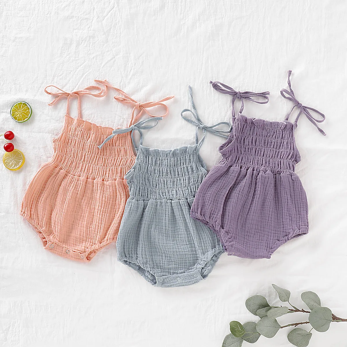 Oem Odm Newborn Infant Toddler Girls 100% Organic Cotton Muslin Clothes ...
