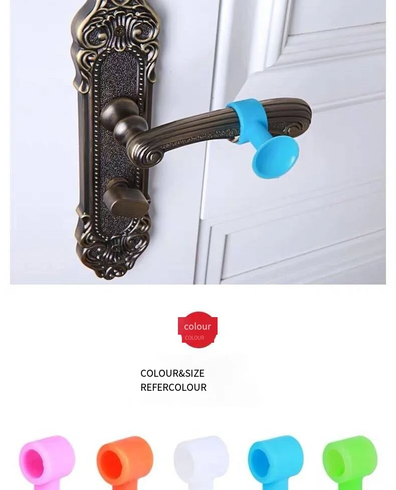 Door suction Punch free silicone door top anti-collision door stop window handle  cup anti-collision mat manufacture