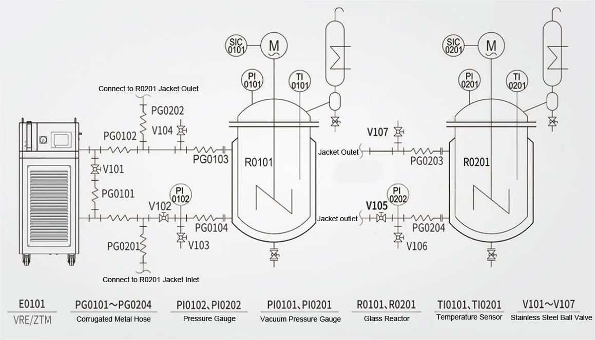 Pilot Scale 100l Jacketed Glass Reactor Explosion Proof Solvent ...