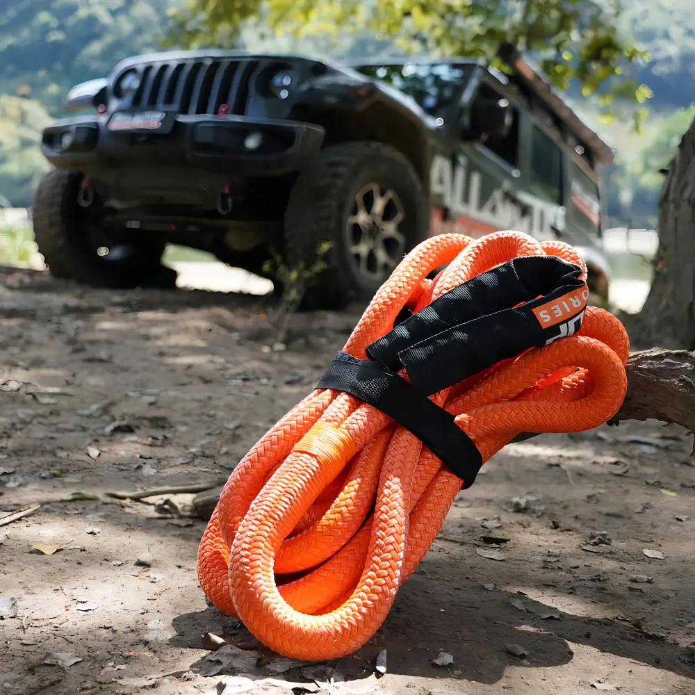 4x4 Off Road Vehicle Elastic Nylon Towing Rope Car Kinetic Recovery ...