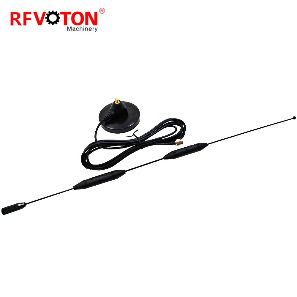 Antenne à ventouse mâle, 4G, 3 à 15 dBi, double bande Wi-Fi, antenne magnétique type fouet avec câble RG174 de 2 mètres