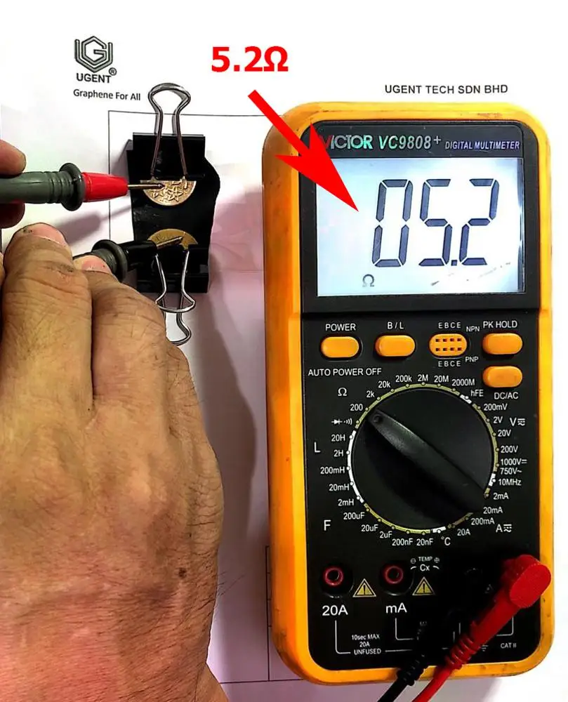 Graphene Conductive Ink (Less Than 5 - 15 Ohm, 15 - 30 Micros Thickness )