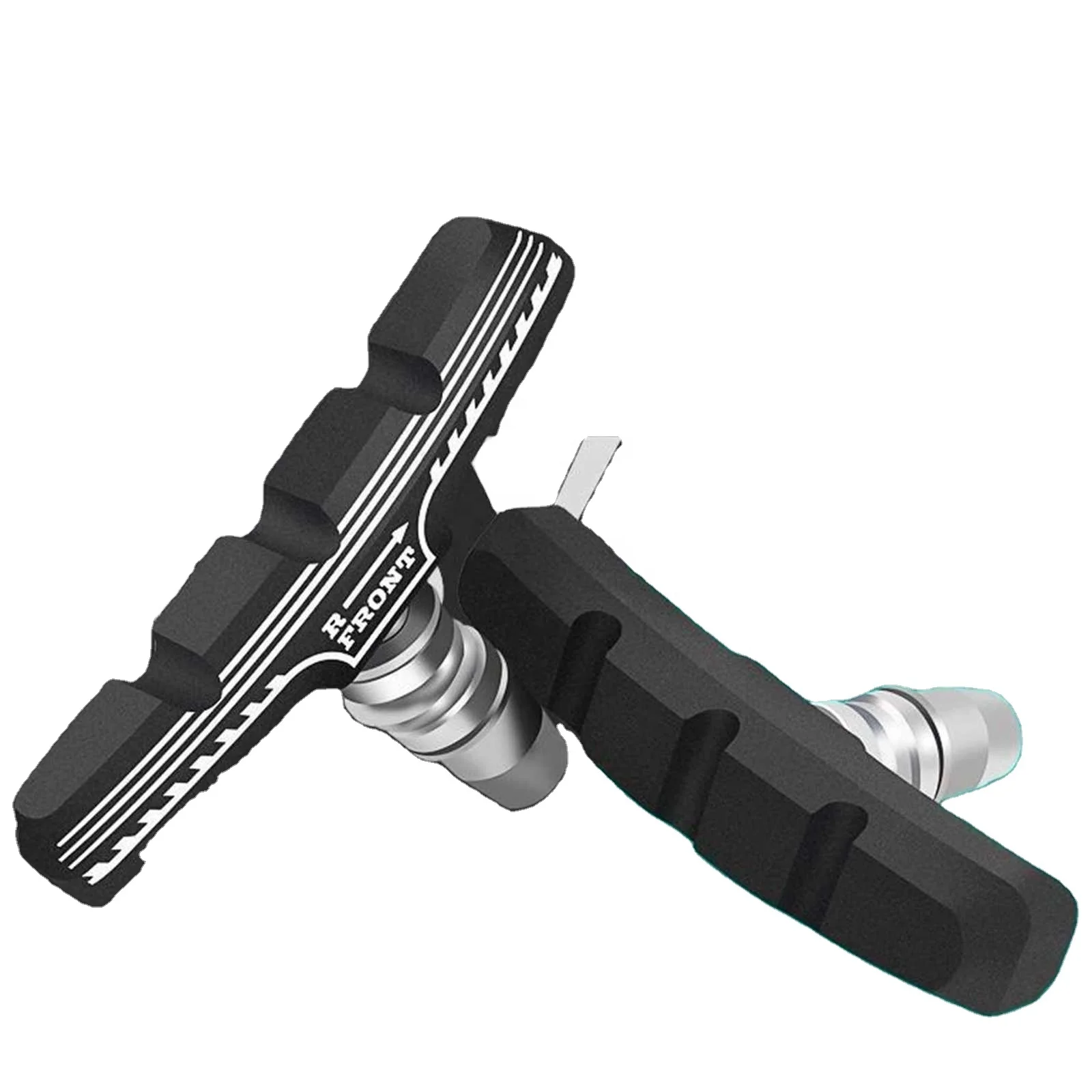 Прочные резиновые Тормозные колодки для горного велосипеда, тормозные колодки с шестигранными гайками и распорками для большинства велосипедов, набор тормозных колодок V-70 мм для велосипеда