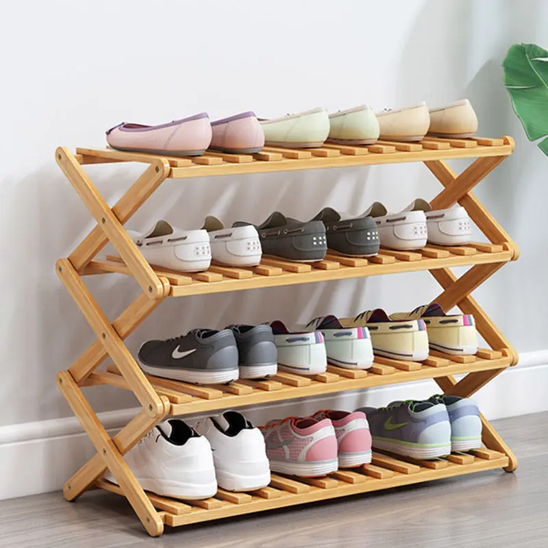 New Arrival Cheap Price Competitive Foldable Wooden Shoe Rack Organizer Cabinet Storage Shoe Racks for Home
