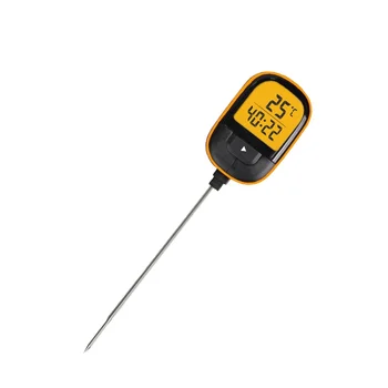 LED Display Screen Kitchen Food Specific Thermometer Household Barbecue Timing Temperature Probe