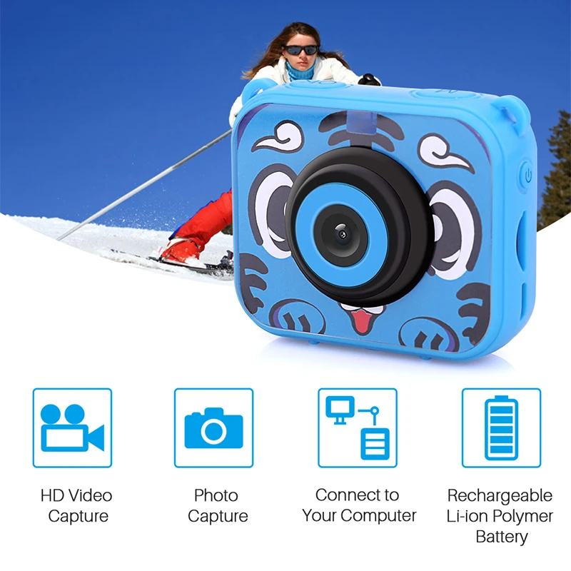 Gift Items For Children 120 Degree Wide Angle Kids Action Camera Waterproof 30M Kids Digital Camera