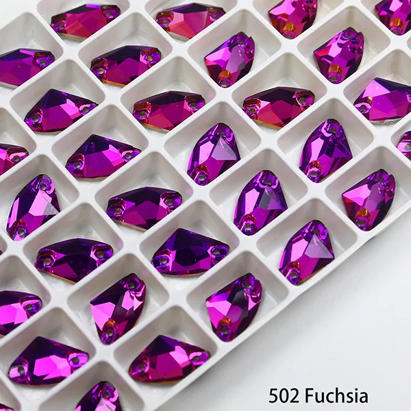 High Quality Glass Sew on Rhinestones Cosmic Shape Flatback Crystal Strass for DIY Wedding Dress