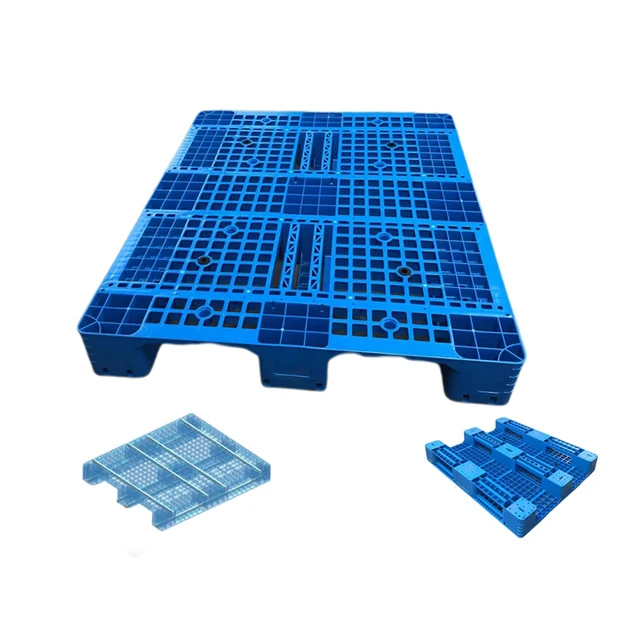 Heavy Duty HDPE Anti Slip Racking Industrial Warehouse Storage Reusable Euro Stackable 1200*1000 Plastic Pallets