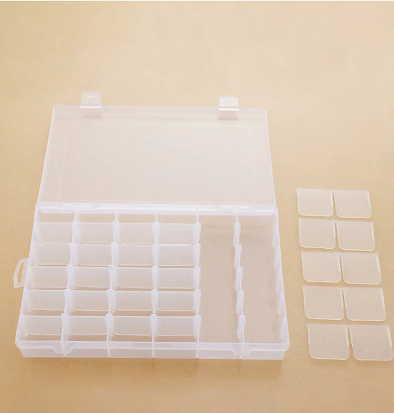 Organizer Box with Adjustable Compartment Dividers, Jewlery Storage ...