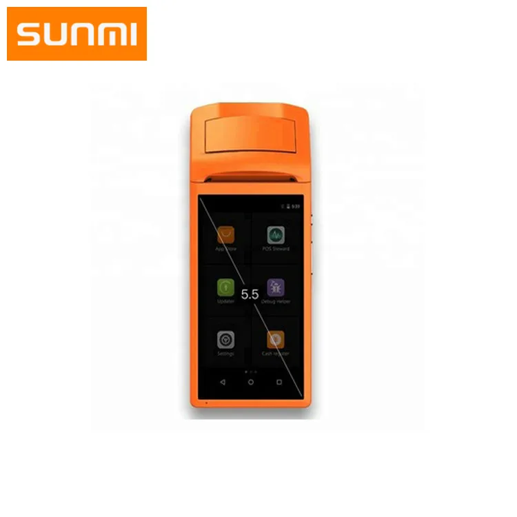 【未使用】Sunmi POS V1-818 /感熱プリンター /スタンド付 ZYWELL ZM03 ポータブルPOSプリンター、中国 ZYWELL ZM03 ポータブル