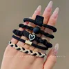 3 black hair ties 5-piece set