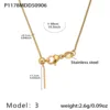 Collana a catena snake rotonda in oro P1178-3, 49 cm