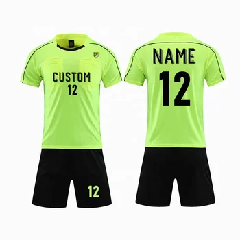 Profession Wholesale No Name Sport With Shorts Referee Jersey Football For Men