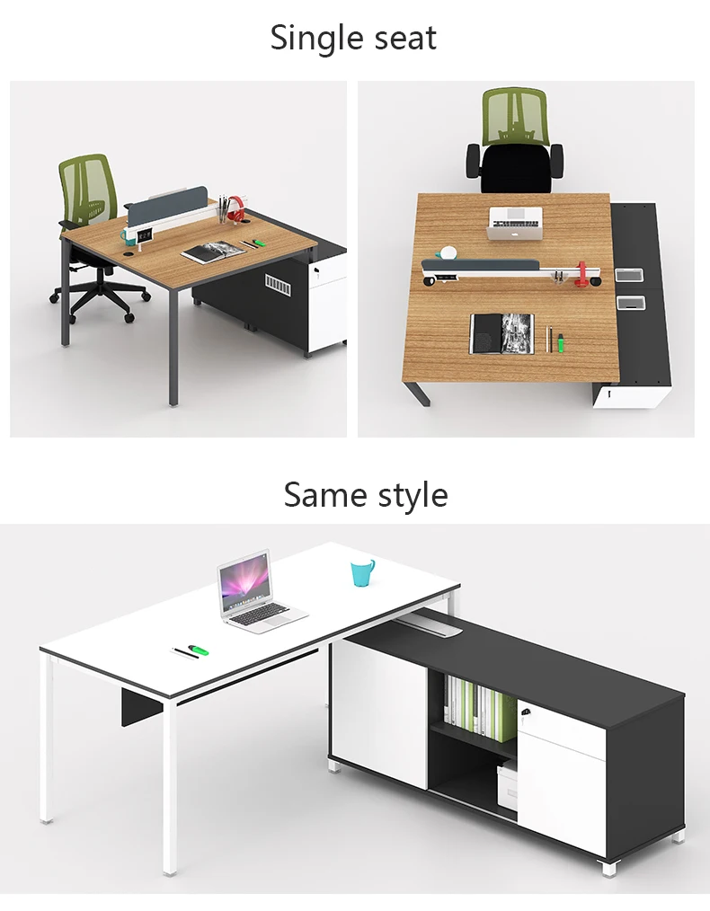 Simple Office Furniture Boss Executive Desk Modern Pc Laptop Stand