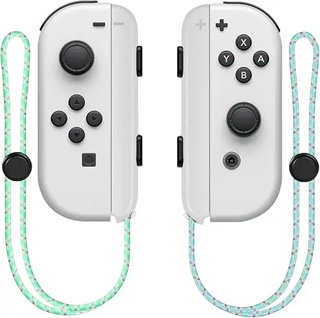 Sangle de poignet pour Joycon Switch, lanière de main, accessoires de remplacement, bouchons pour contrôleur Joy Con