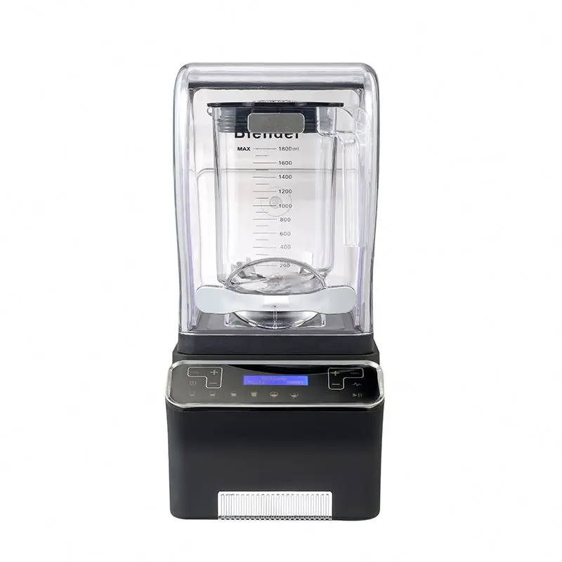 Quiet Commercial High Speed Blender Sound Proof Cover Electric Professional Blender Large Industrial Blender