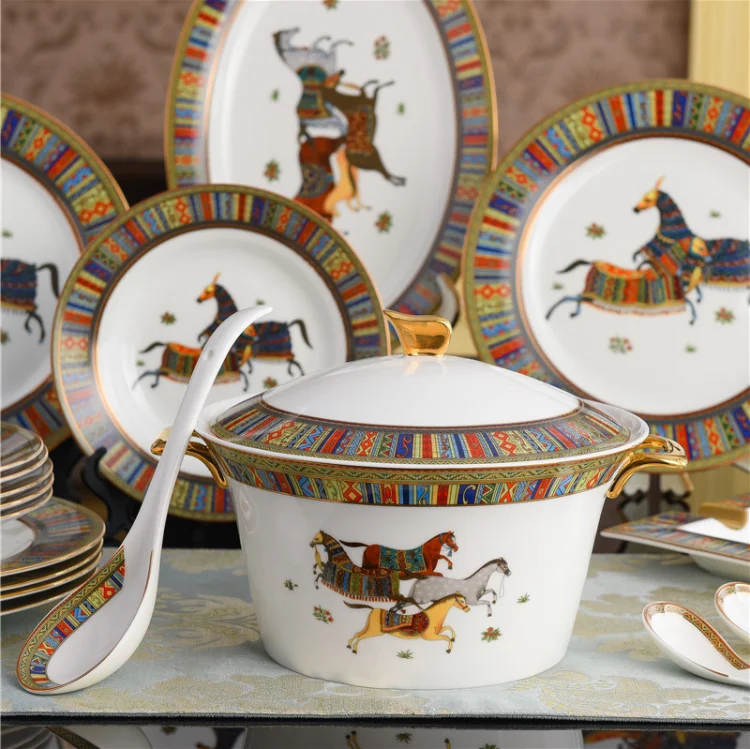 Cheval Fine Porcelain Dinnerware - Equine Luxuries