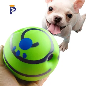glow in the dark ball dog interactive custom logo husky dog toy led dog ball