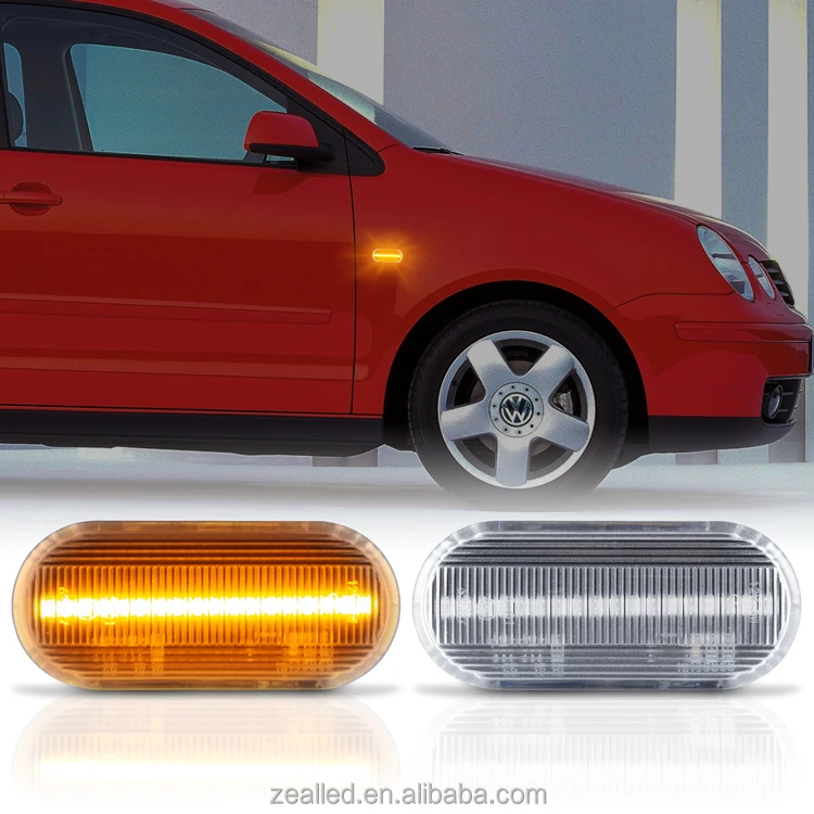 Clear Lens Dynamic Sequential LED Side Marker Indicator signal Light for SEAT Ibiza 6L Cordoba Toledo Leon 1M