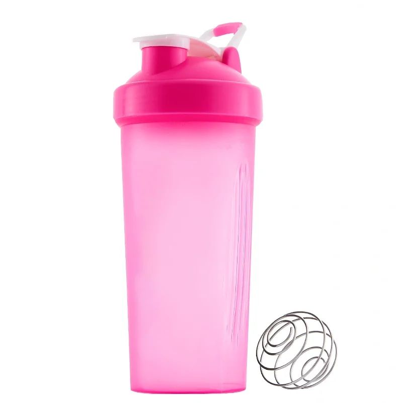 Custom Logo Color 600ml  BPA Free Loop Top Water Sport Nutrition Protein Plastic  Mixer Ball Supplements Gym