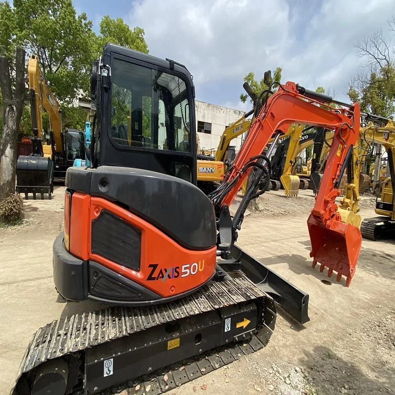 Used Hitachi ZX50U Small 5 Ton Crawler Digger Excavator/mini ZX50 Hydraulic Used Hitachi Zx50u Excavator ZX 50U 50