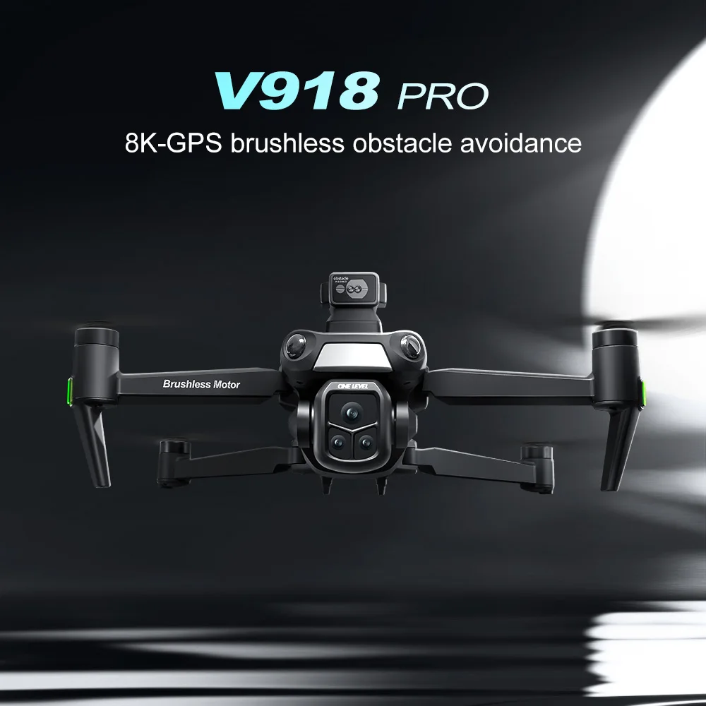Hot Selling V918 MAX GPS Professional Drone HD Dual Camera Brushless Outdoor Long Distance RC UAV Drones with Screen Remote