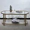 Table basse en verre trempé transparent de 5 mm