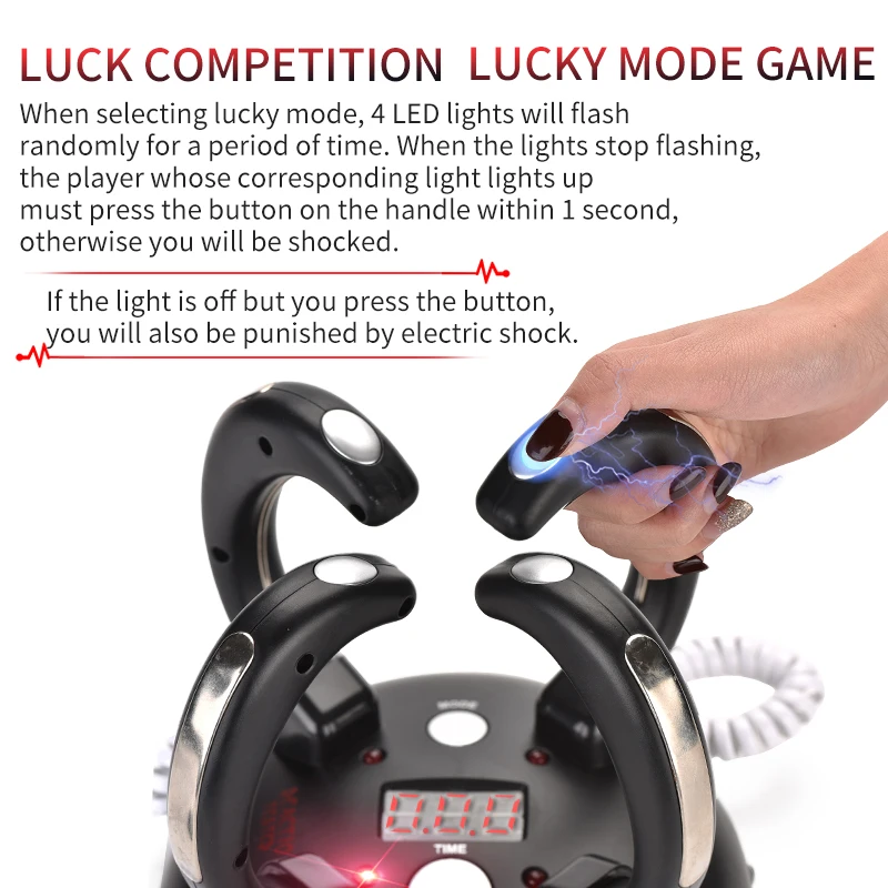 Light Sound Effect Electric Shock Kids Desktop Game Speed Reaction Test Machine