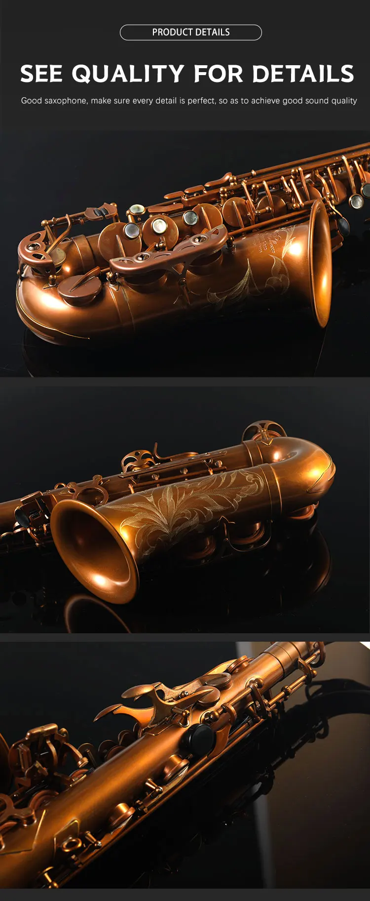 Professional High Grade Woodwind Instrument Rsax7 Alto Saxophone Buy