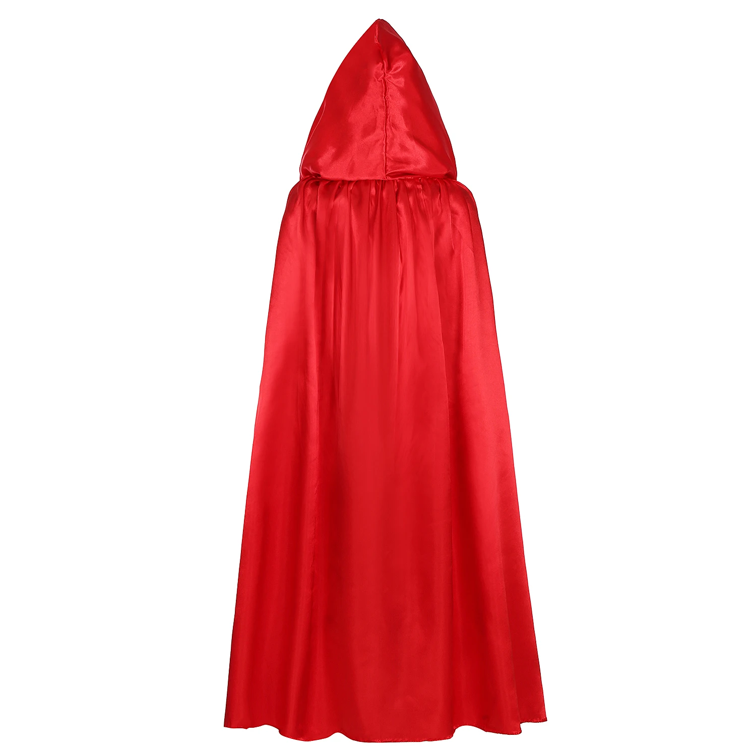 Kids Black Cape Vampire Girls Boys Halloween Costume Satin and Red Cloak 60CM 