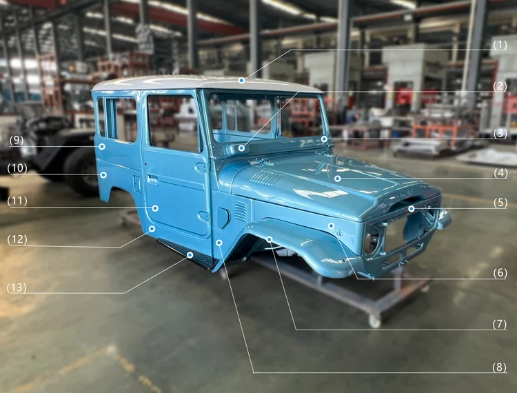 Factory Wholesale Color Painted Whole Body Assembly For Land Cruiser