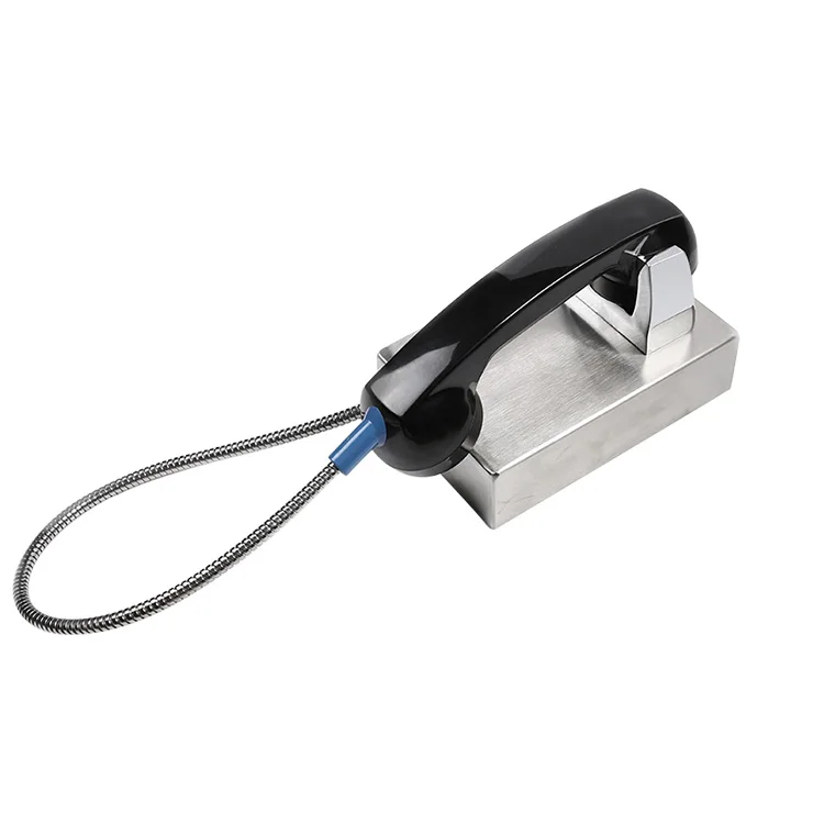 Hotline No Buttons Fast Call Telephone Industrial Vandalproof Cordless Analog Telephones for Campus