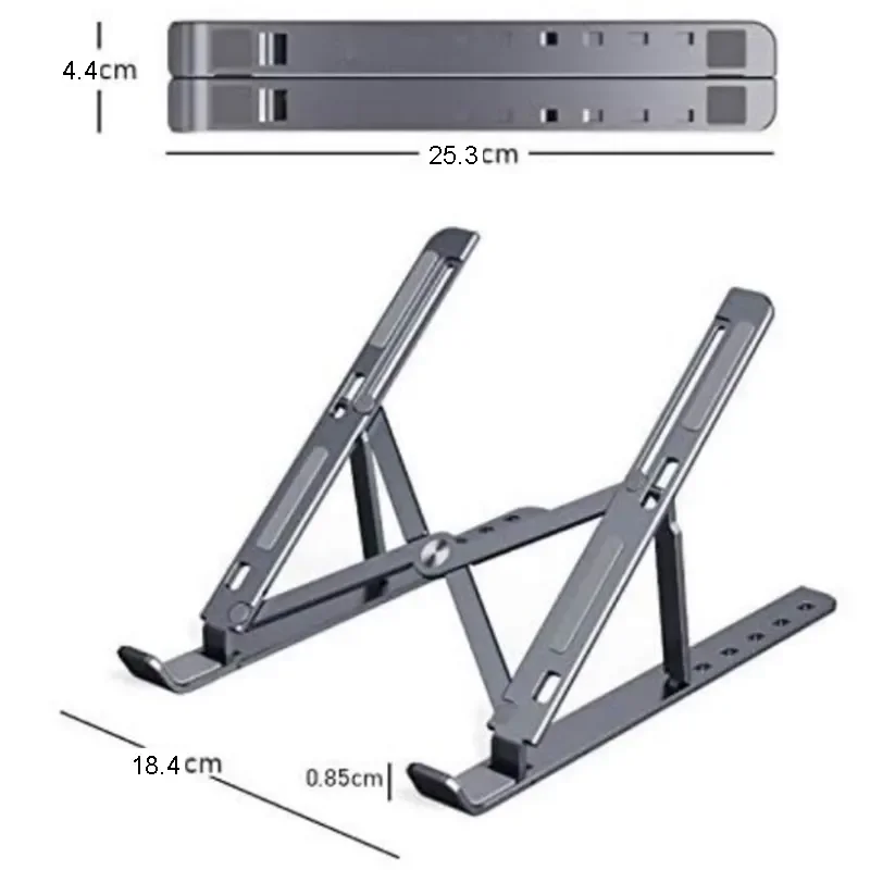 Aluminum Notebook Stand Tablet Laptop Holder Adjustable Foldable Laptop