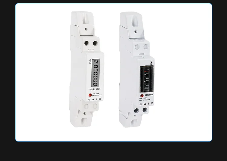 PNYUHO Advanced Single Phase LCD Display Smart Meter with DIN Rail ...