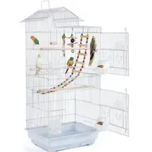 Hot Sale Factory Direct Iron Pet Bird Cage with Stand Large Bird Bird Cage for Finches