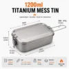 Silver 1200ml Titanium Mess Tin