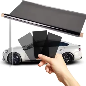 High Heat Insulation Sun Control Window Film Nano Ceramic Car Solar Window Tint VLT 5% Black Side Windshield Film