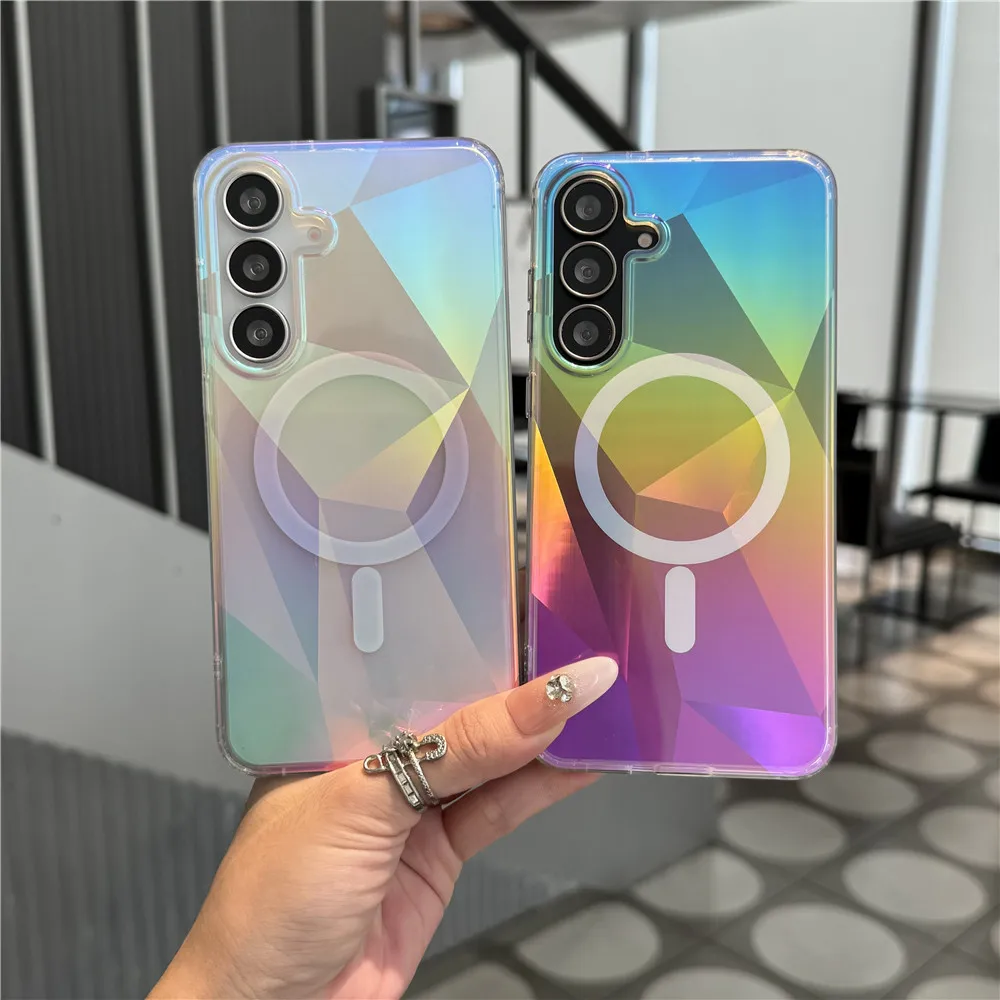 For Samsung S26 New Gradient Magnetic Phone Case IMD TPU PC Protective Phone Case Cover for Samsung Galaxy S26 Plus Ultra