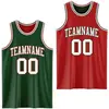 Dark Green and Red White