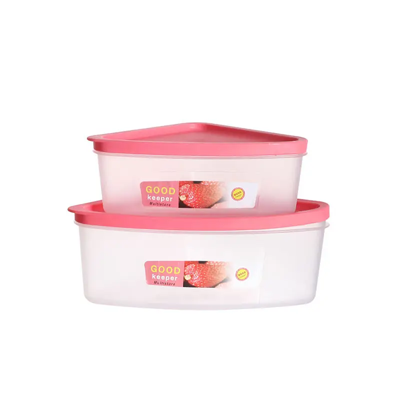 Triangular Food Storage Containers Set For Corners Vegetable