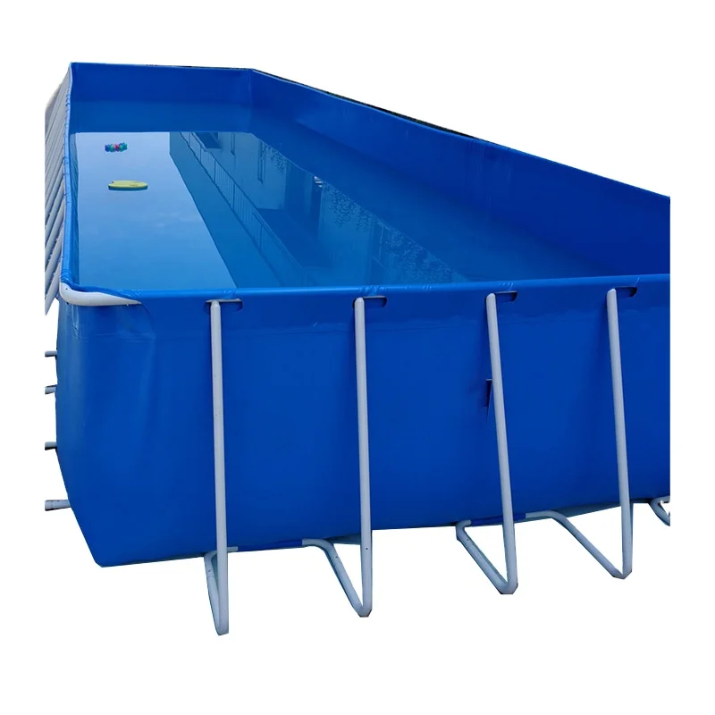 Family Outdoor Pool Rectangular Frame Pools Portable Swimming Pool