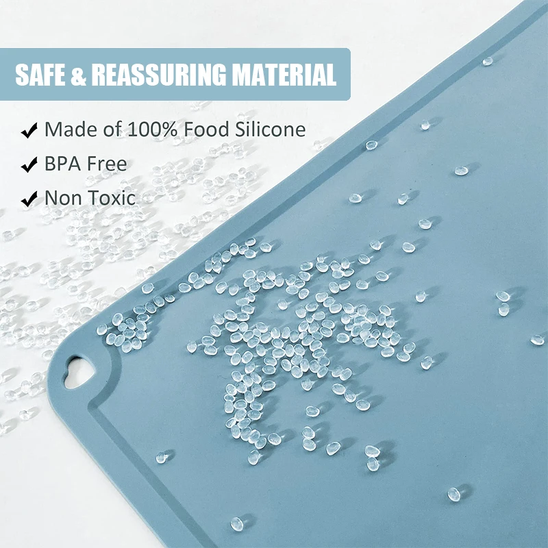 Custom Silicone Placemat Food Grade Kids Foldable Silicone Food