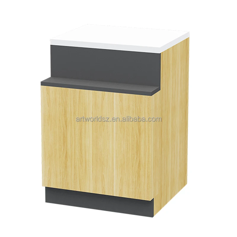 Artworld Displays Classic Rectangle Cash Display Counter Wooden