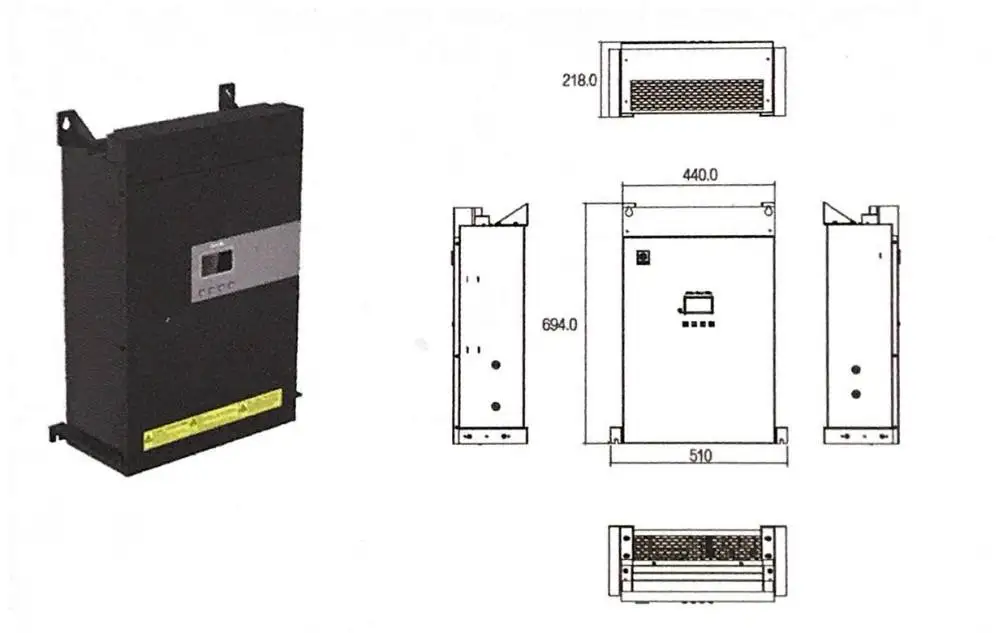 50A AHF Module Wall Mounting Active Harmonics Filter